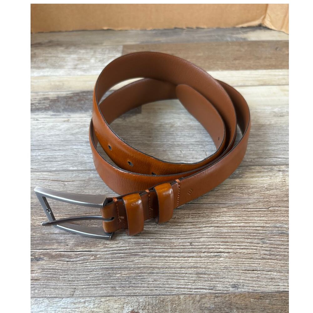 JOSEPH ABBOUD Men's Leather Belt Italy Size 40/100 Brown 13003-262